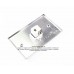 Placa Tapa Jack RJ45 Cat6 ponchable Aluminio